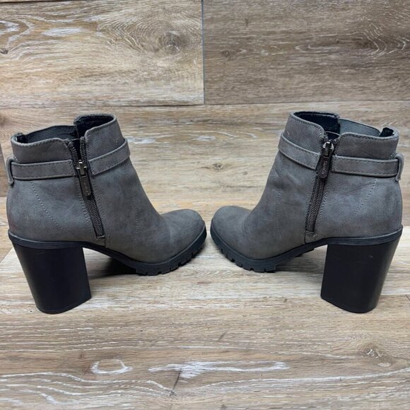 Circus By Sam Edelman Deacon Gray Block Heel Ankle Boot Women's Size 6.5 - Picture 6 of 9